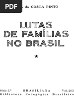 Costa Pinto. Lutas de Famílias No Brasil (Introdução Ao Seu Estudo)