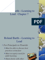 Roland Barth Leadership Chapter 7 Summary