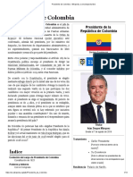 Preidente de Colombia