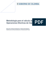 Metodología Cálculo de Operaciones Efectivas de Caja 2017