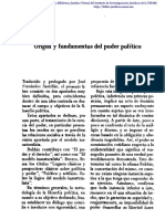 Origenes y Fundamentos Del Poder Politico PDF