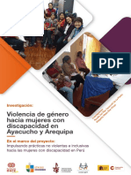 Violencia de Genero Contra Las Mujeres Con Discapacidad en Arequipa y Ayaucho