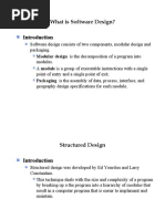 What Is Software Design?: Modular Design Is The Decomposition of A Program Into