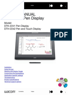 User'S Manual Interactive Pen Display: Model: DTK-2241 Pen Display DTH-2242 Pen and Touch Display