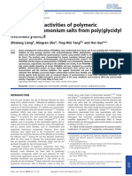 Quarternary ammonium antimicrobial polymers