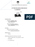 Informe de Proyecto Holografico Casero