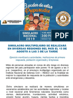 Simulacro 15 de Agosto 2019