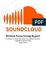 Focus Group Final Report Soundcloud