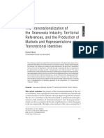 Daniel Mato- “the Transnationalization of the Telenovela Industry, Territorial References, And the Production of Markets