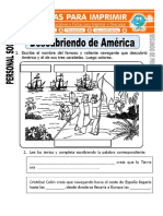 Ficha de Descubriendo de América para Segundo de Primaria