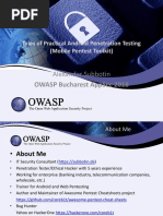 OWASP Tales of Practical Penetration Testing