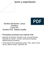 Exportacione e Importaciones en Chile.