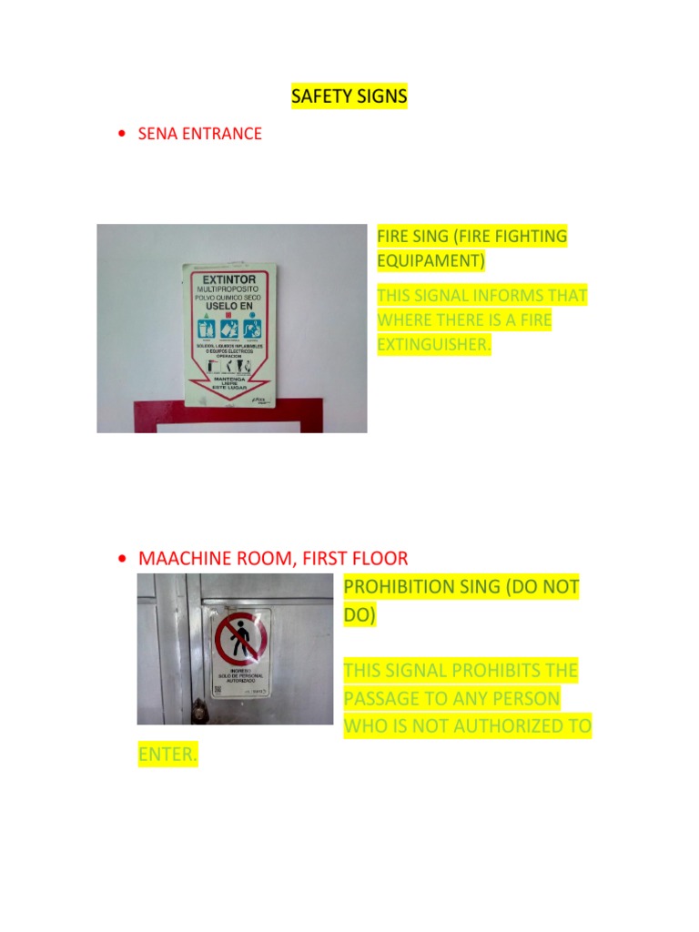 Essential Safety Signs Guide | PDF