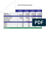 Economic Analysis: Summary Table