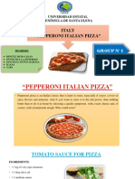 Italy "Pepperoni Italian Pizza": Universidad Estatal Península de Santa Elena