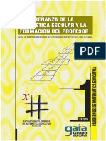 La Enseñanza de La Aritmetica Escolar y La Formacion Del Profesor