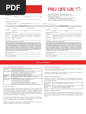 Credit Card Enrollment Form