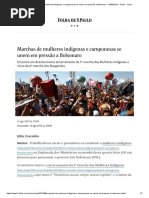 Marchas de Mulheres Indígenas e Camponesas Se Unem Em Pressão a Bolsonaro - 14-08-2019 - Poder - Folha