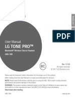 LG Tone Pro ™: User Manual