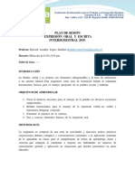 Plan de Sesión - Expresión Oral y Escrita