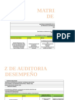 Matriz de Desempeño