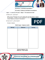 A. What To Do? / ¿Qué Hacer? Write A Text Summarizing One of Your Regular Days and Add Images To Support The Description. / Escriba Un Texto Resumiendo Un Día Cotidiano en Su Vida e