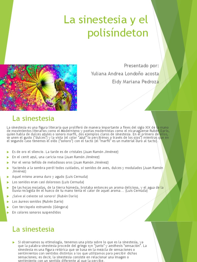 La Sinestesia y El Polisíndeton | PDF | Color | Sonido