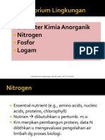Parameter Kimia Anorganik Nitrogen Fosfor Logam: Laboratorium Lingkungan - Shinta Indah - JTL FT Unand