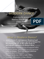 Exploring The Genres of Modern, Post-Modern, and Dance-Theatre