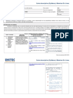 Carta Descriptiva Estética