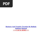 Business and Transfer Taxation by Ballada Solution