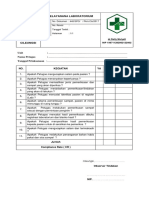 Daftar Tilik Pelayanan Laboratorium