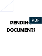 Pending Documents