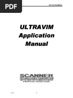 Ultravim Ultravim Ultravim Ultravim Application Application Application Application Manual Manual Manual Manual