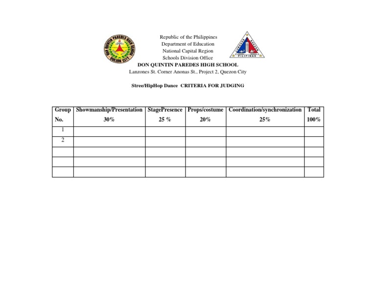 Criteria Costume PDF