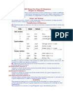 NCERT Notes For Class 12 Chemistry Chapter 2: Solutions: Solute and Solvent