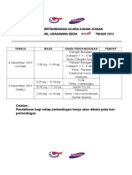 Jadual Pertandingan Acara Kanak