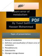 Inborn Error of Metabolism