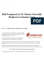 Bill Proposed in NC House Literally Replaces Common Core American Lens (The Archives)