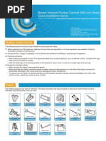 Safety Instructions:: Bearer Network Product Cabinet (800 Mm-Deep) Quick Installation Guide