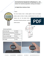 Rubber Hardness Testing Shore A C D Durometer