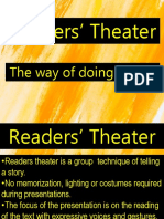 Readers' Theater: The Way of Doing It Well