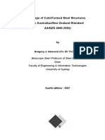 Design of Cold-Formed Steel Structures (To Australian/New Zealand Standard AS/NZS 4600:2005)