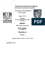 Presión y velocidad en un flujo de aire