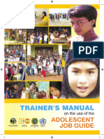 Adolescent Job Aid Manual Trainers Manual