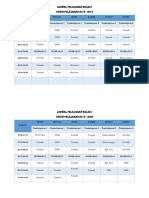 Jadwal Pelajaran Tematik KLS 1