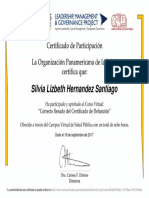 Curso Virtual Sobre El Correcto Llenado Del Certificado de Defunción, RELACSIS-Certificado de Aprobación 126924