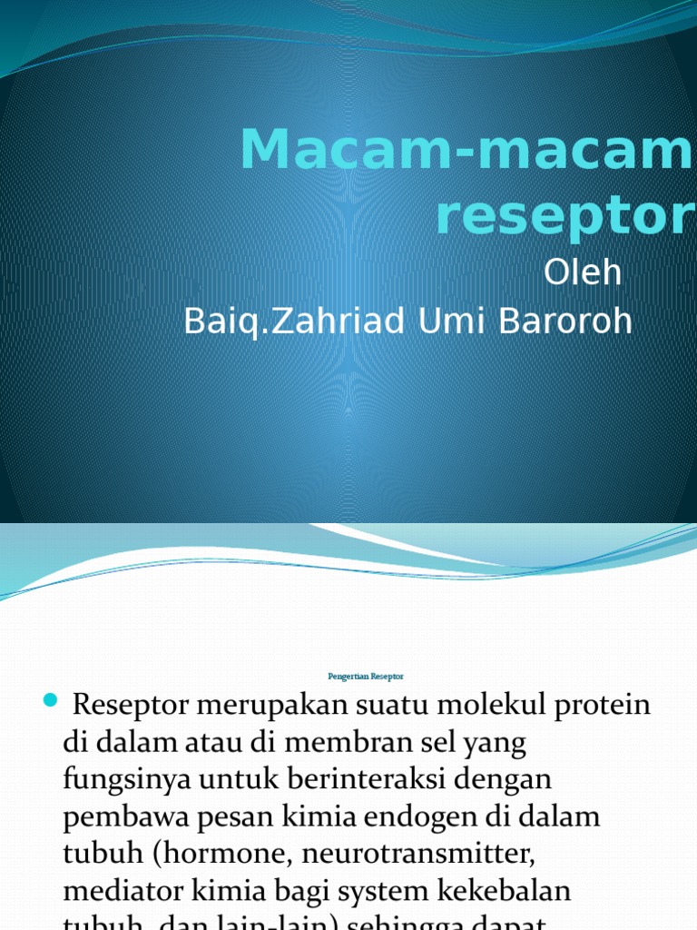 Macam-Macam Reseptor | PDF
