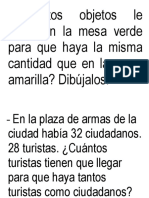 Cuántos Objetos Le Faltan en La Mesa Verde para Que Haya La Misma Cantidad Que en La Mesa Amarilla Selma 2