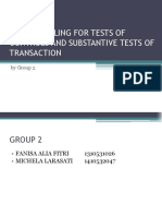 AUDIT SAMPLING FOR TESTS OF CONTROLS AND TRANSACTIONS